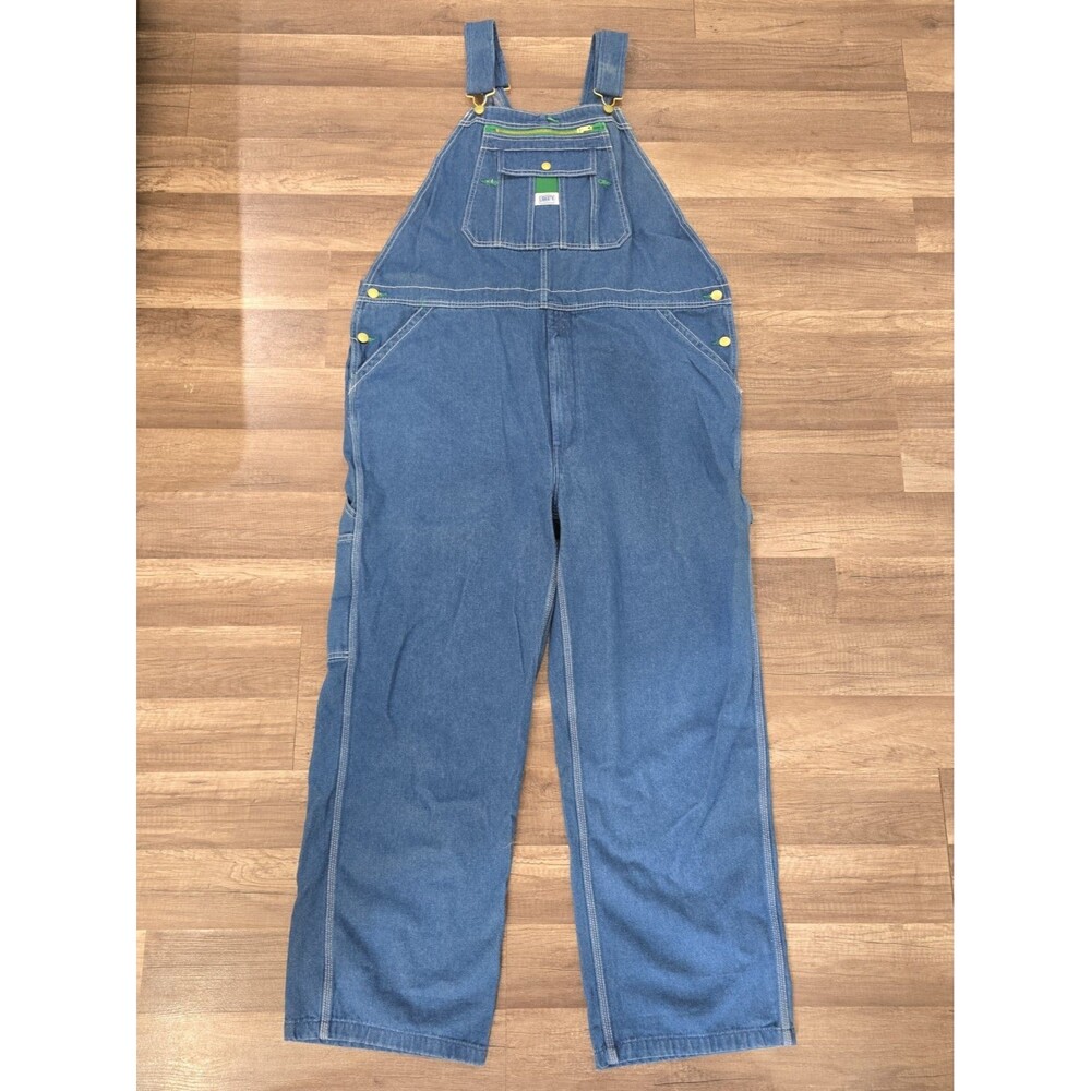 Liberty Bib Overalls 44 X 30 Blue Denim Yard Work Wear Carpenter Cotton Farmer